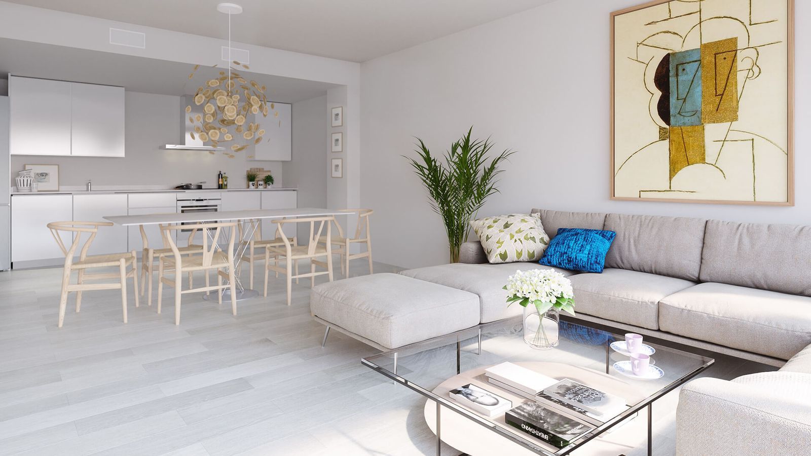12 modern living kitchen area